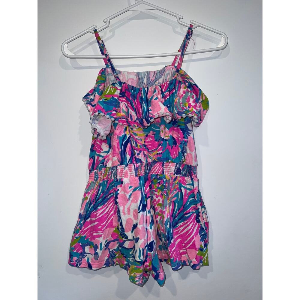 Lily Pulitzer girls Madison shorts romper size 8/10
